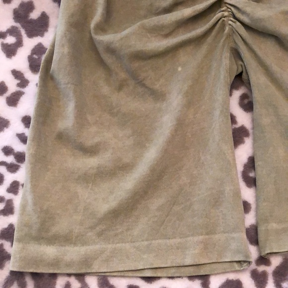 Free People Good Karma Ruched Shorts in Green Size XS/S - Picture 9 of 16